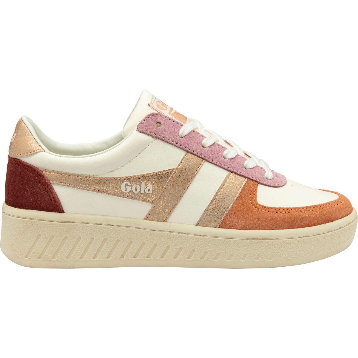 Gola Grandslam Quadrant Sneaker Women o wht/terracotta/rs gld/rd ochre (DU) 36 CLB207-DU-36-owhtterracottarsgldrdochre