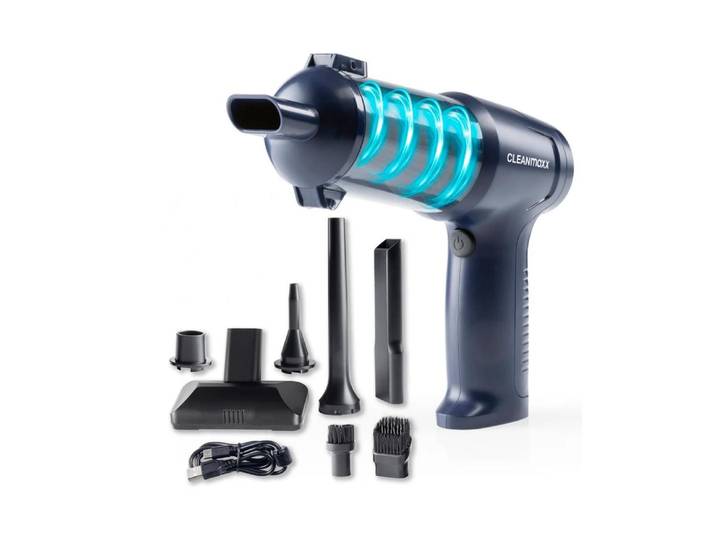 CLEANMAXX Akku-Handstaubsauger CLEANmaxx Akku-Handsauger 16535 Dunkelblau , blau (dunkelblau), B:23,5cm H:18,5cm, Akkusauger, Akku-Handstaubsauger