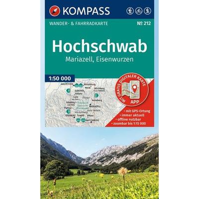 KOMPASS Wanderkarte 212 Hochschwab, Mariazell, Eisenwurzen 1:50.000, Sonstige von , KOMPASS Freytag & Berndt, 978-3-99154-550-7