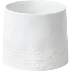Übertopf RAUMPOESIE (DH 16x13,50 cm) - weiß - DH 16x13,50 cm