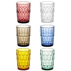 Guzzini VANITY Set aus 6 hohen Bechern Assorted colors, Trinkgläser, Mehrfarbig