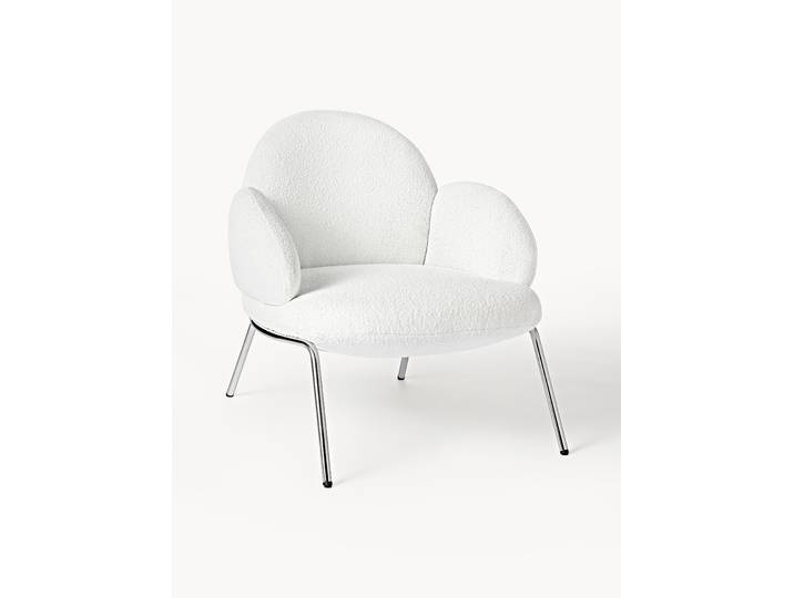 Fauteuil cocktail en bouclette Luan