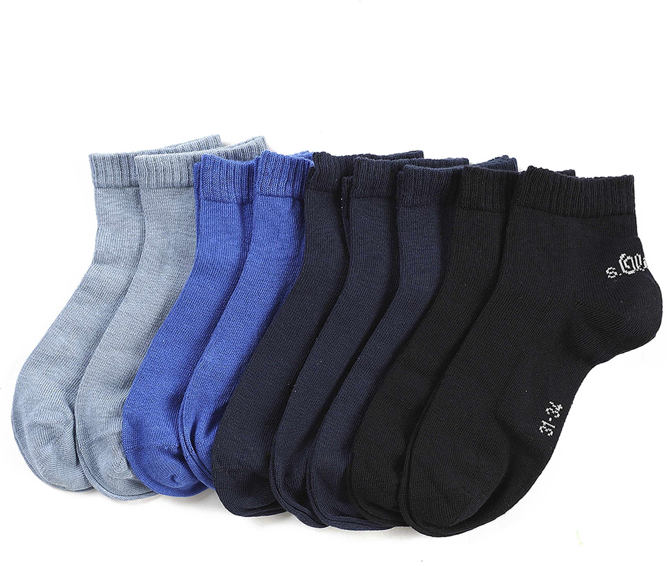 Kurzsocken S.OLIVER "essentials", Herren, Gr. 23-26, blau, Baumwollmischung, Socken Kurzsocken, mit vielseitigen Farben blau 23-26