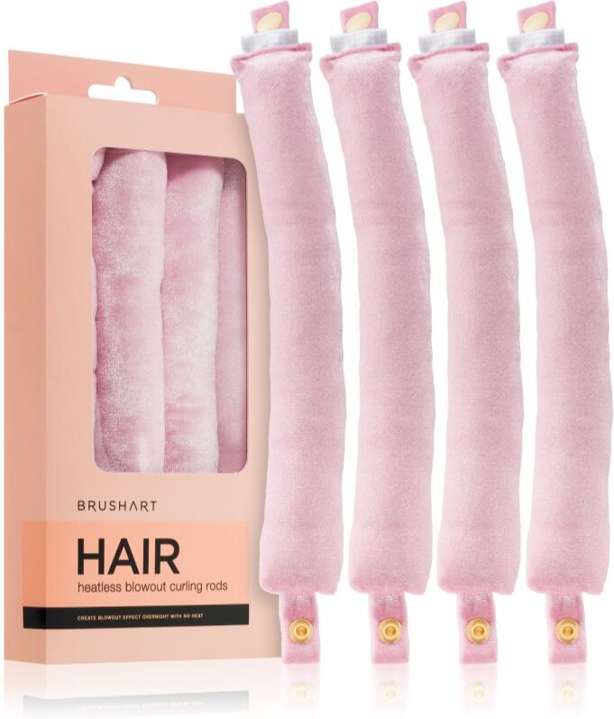 BrushArt Hair Heatless blowout curling rods kit bandeau de tige de curling 4 pcs
