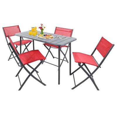 5 tlg. Bistroset Balkonset Gartenset Sumila 110x55