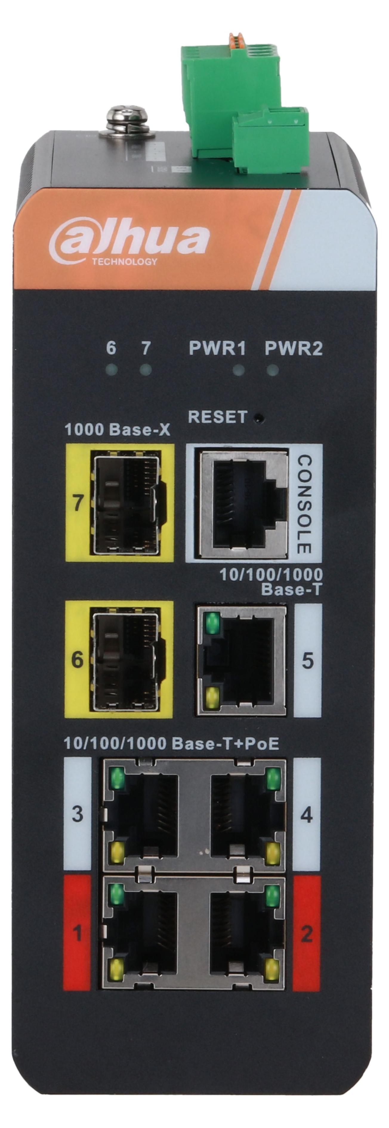 Dahua DH-pfs4207-4gt-dp Verwaltbarer Industrie-Switch mit PoE - Switch - 1 Gbit/s