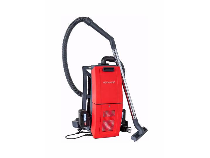Novamatic RS05 CAS mit 2x 10Ah Akku & Ladegerät Staubsauger – Industriestaubsauger – rot