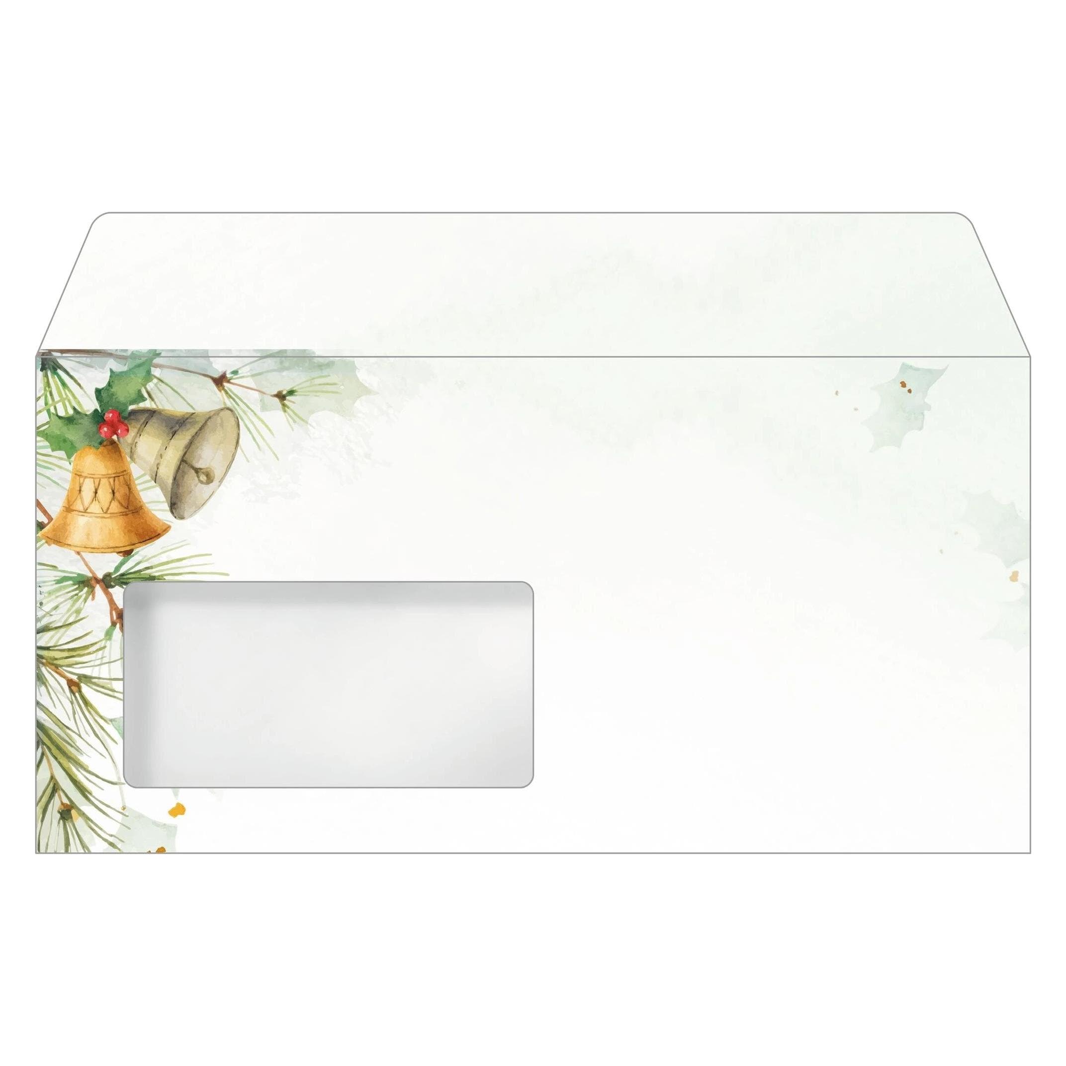 Sigel Weihnachts-Umschlag "Bells" (C6/5, 50x) (DU647)