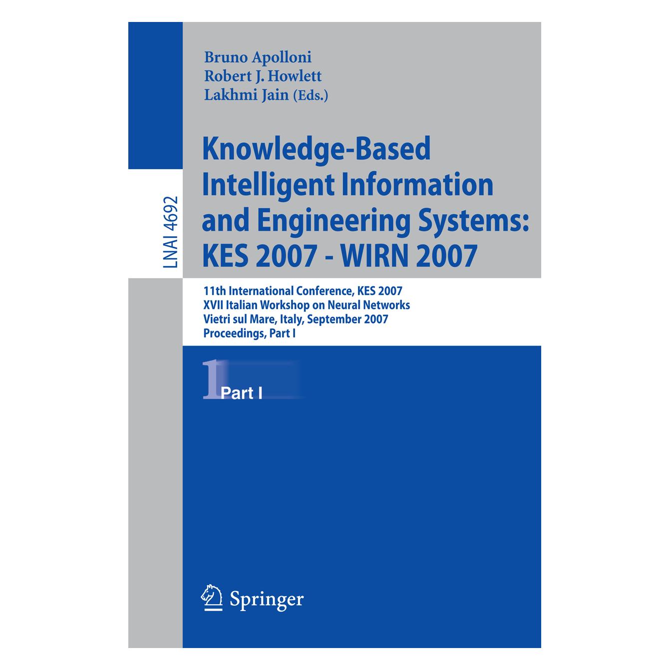 Springer Knowledge-Based Intelligent Information and Engineering Systems (Englisch, Softcover, Bruno Apolloni) (55201981)