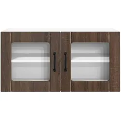 vidaXL, Regal, Xatarar (1x Wandschrank aus Glas (2 Türen)) (31 x 80 x 40 cm)