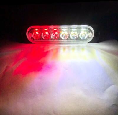 Of Wheels Deals Car Emergency LED Strobe Light, Truck Flashing Grille Lights, Police Warn Light, LED Strobe Bar red White