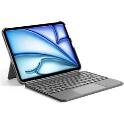Inateck Keyboard iPad 11" (DE, Apple iPad Air 11 2024, Apple iPad Air 11 2025, Apple iPad Air 2020, Apple iPad Air 2022, Apple iPad Pro 11 2018, Apple iPad Pro 11 2020, Apple iPad Pro 11 2021, Apple iPad Pro 11 2022), Tablet Tastatur, Grau