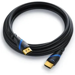 Primewire 5x HDMI Kabel 2.0b, 4k 60Hz Ultra HD, Ethernet Highspeed, Full HD, 3D, ARC, 3 fach geschirmt, Typ A (5 m), Videokabel, Schwarz