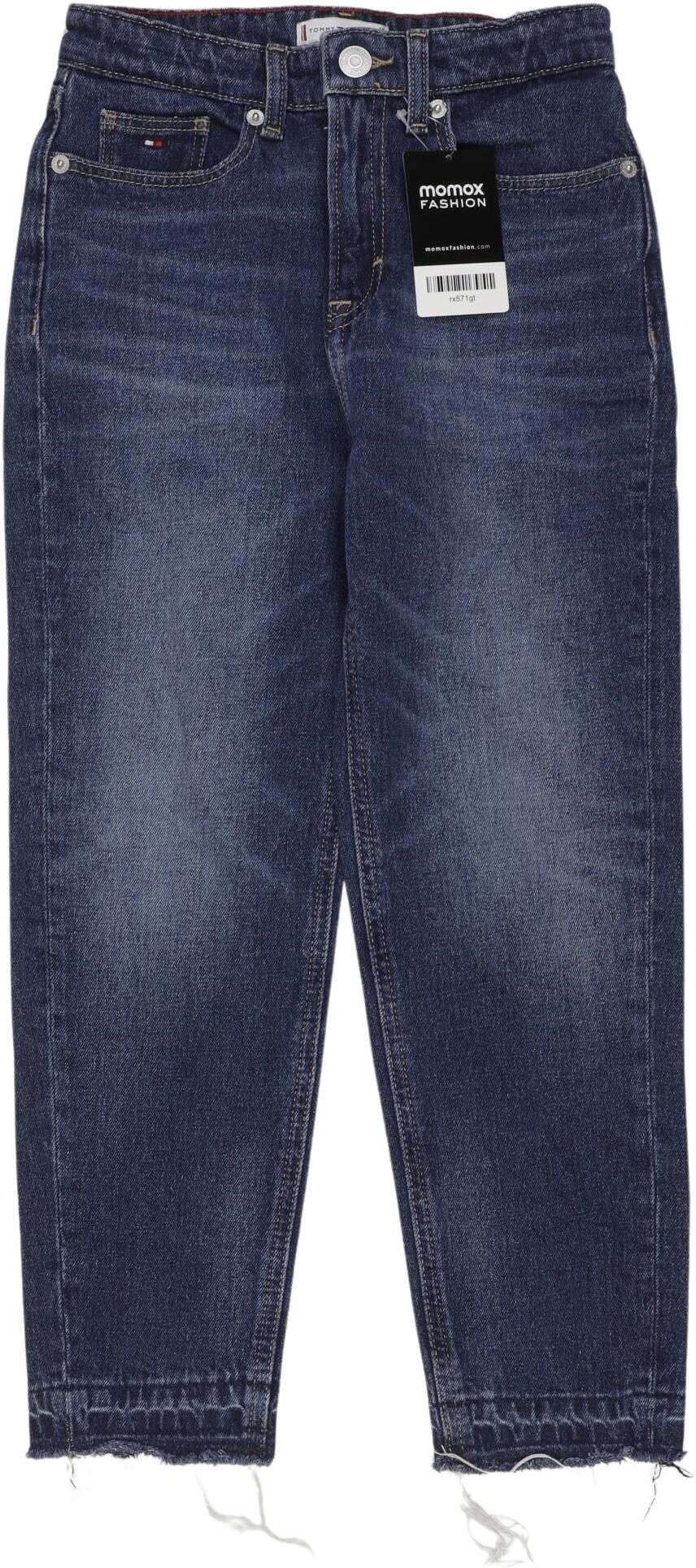 Tommy Hilfiger Mädchen Jeans, Blau, Gr. EU 140, Baumwolle / Hanf / Elasthan - Second Hand