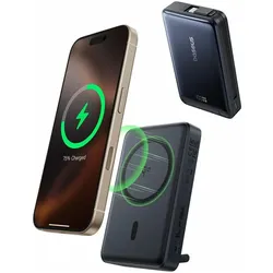 Baseus Nomos Qi2 magnetic powerbank, USB-C 10000mAh 45W (10000 mAh, 45 W, 36 Wh), Powerbank, Schwarz