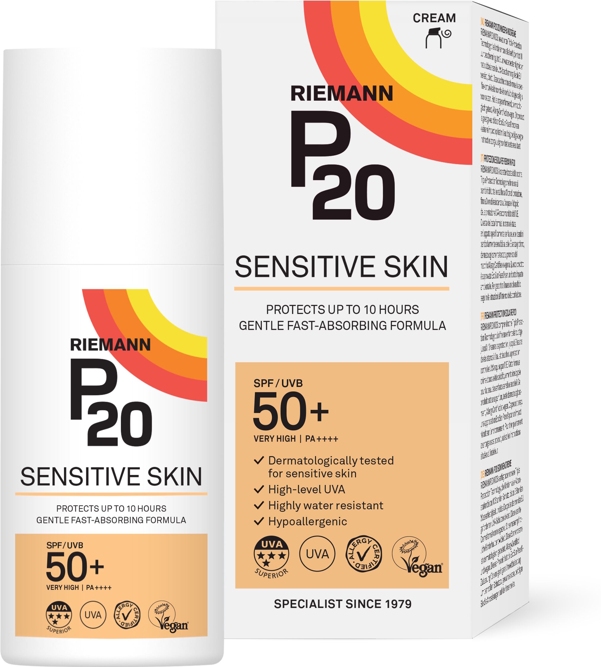 P20 Sensitive Skin SPF 50+ 200 ml