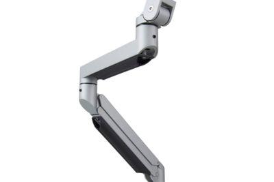 Monitorarm BakkerElkhuizen Filex Galaxy Flex Single, für 1 Display bis 12 kg, höhen-& tiefenverstellbar, dreh- & neigbar, mit Tischklemme, silber
