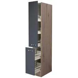 Apothekerschrank Shadow ca. 30x200x57 cm Grau/Eiche