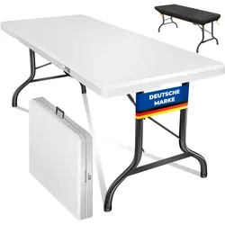Kesser, Gartentisch + Balkontisch, Buffettisch Tisch klappbar Kunststoff 8 Personen mit Tragegriff (183 x 76 x 74 cm)