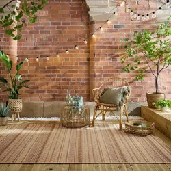 Outdoor-Teppich waschbar Ocker 120 x 170 cm - CLYST   Kadima Design