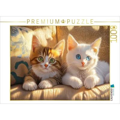 CALVENDO Puzzle Illustrationen von Katzen | 1000 Teile Lege-Größe 64x48cm Foto-Puzzle für glückliche Stunden