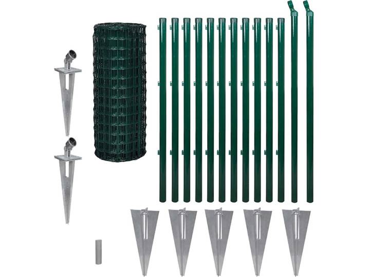 vidaXL Gitterzaun Gartenzaun Zaunsatz Maschendraht 25 x 1m