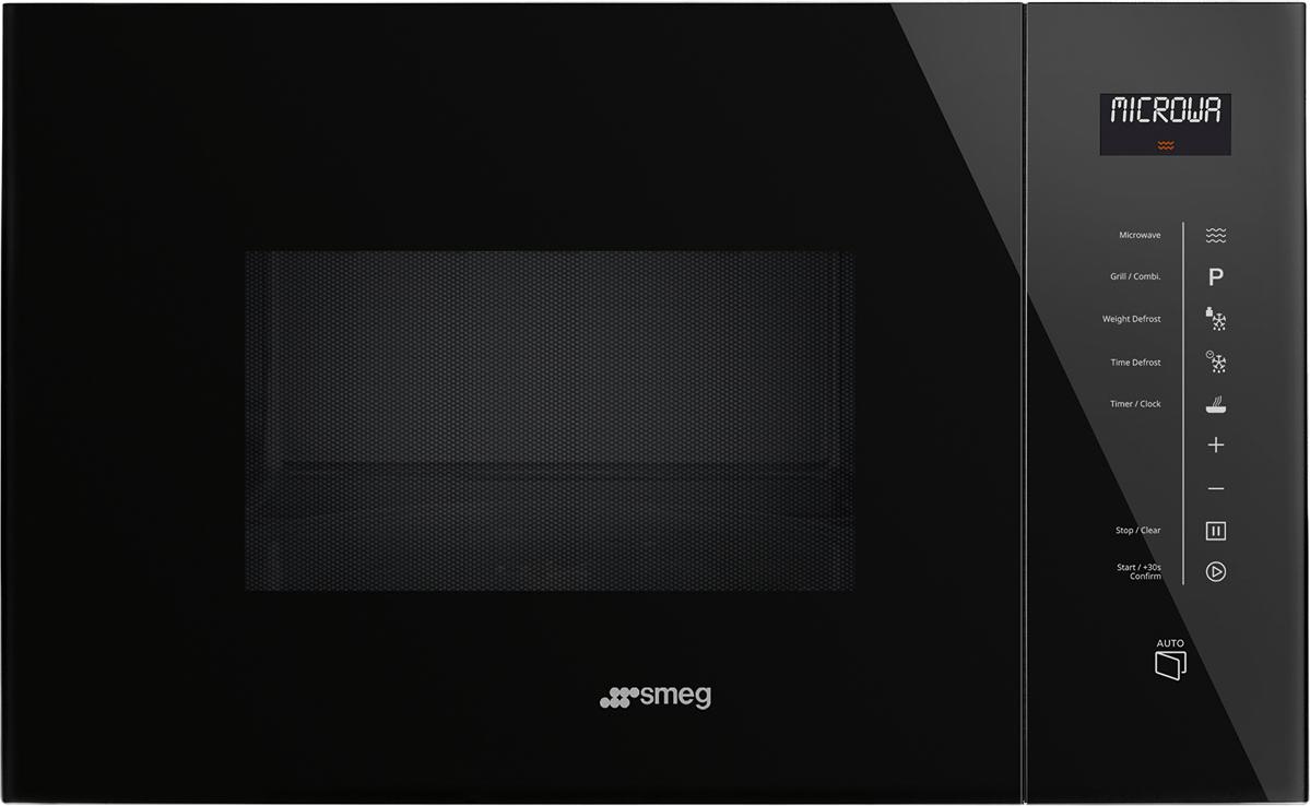 Smeg Mikrowelle Linea FMI125N Schwarz