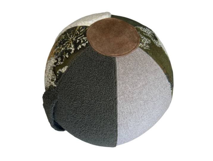 Pouf ballon vert kaki yoga et décoration 55 cm