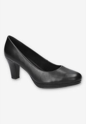 Wide Width Women's Equinox Platform Pump by Easy Street in Black (Size 11 W)