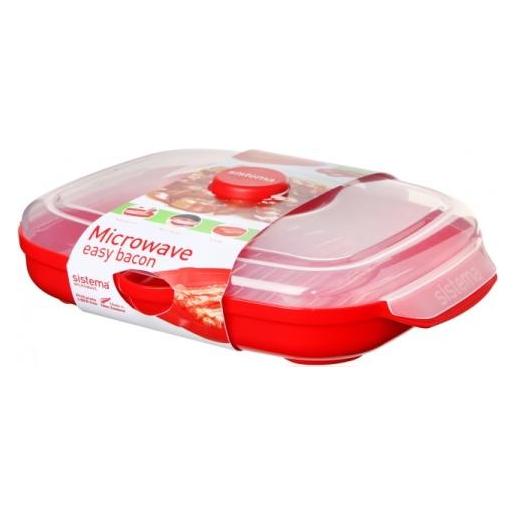 Sistema Mikrowellen-Grillpfanne Easy Bacon 7,0 cm hoch rot (SI1143)