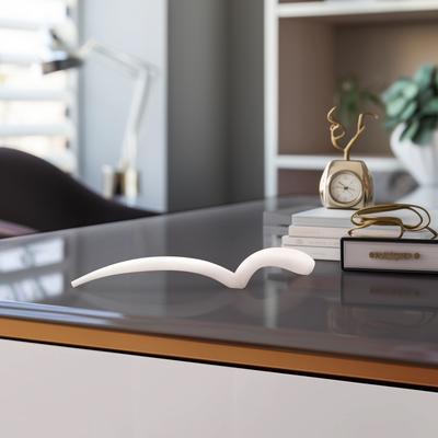 Sagebrook Home Bente Antler Frosted Glass, Ideal for Any Home