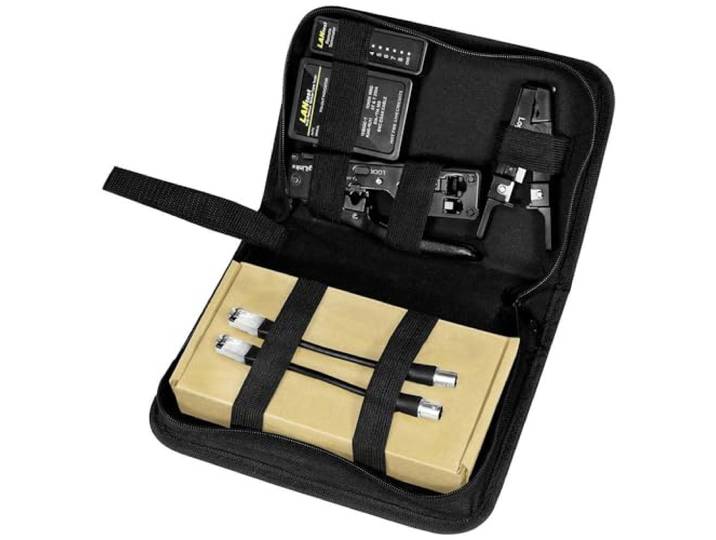 LogiLink WZ0070 - netwerkgereedschapsset, 4-delig, speciaal voor CAT.6A & CAT.7 kabel