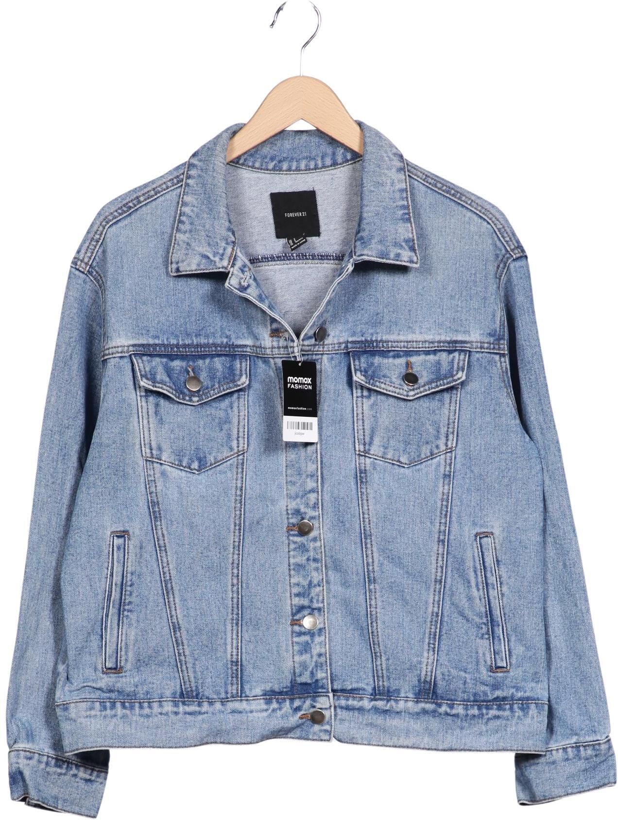 Forever 21 Damen Jacke, Hellblau, Gr. S, Baumwolle - Second Hand