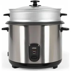 Livoo Reis- und Dampfgarer Edelstahl, Dampfgarer + Reiskocher, Mehrfarbig