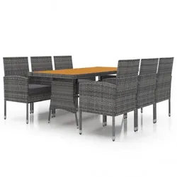 Garten-Essgruppe Poly Rattan V11 | vidaXL : Größe - 7-tlg.