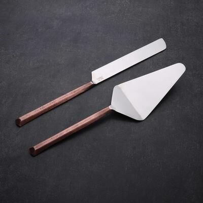 INOX ARTISANS INOX Plateau Cake Server 2 Pc. Set