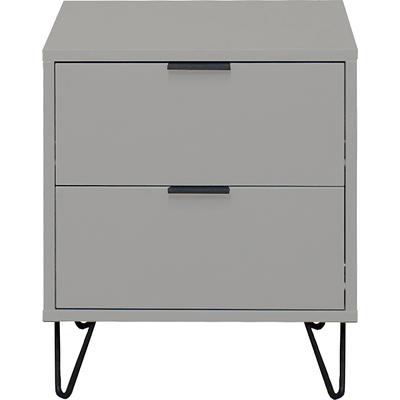 Kommode MÄUSBACHER "Bonnie", grau (kreidegrau matt), B:51cm H:60cm T:45cm, Holzwerkstoff, Sideboards, Kommode, Kommode mit Drahtgestell