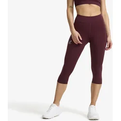 Flow High-waisted Capri Leggings Damen Winetasting, Größe:XS - Outdoor Tights - Lila