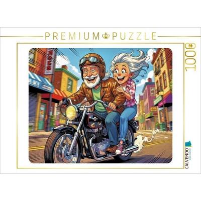 CALVENDO Puzzle Ein Motiv aus dem Kalender Charmante Rentner im Comic-Stil | 1000 Teile Lege-Größe 64x48cm Foto-Puzzle für glückliche Stunden, Game
