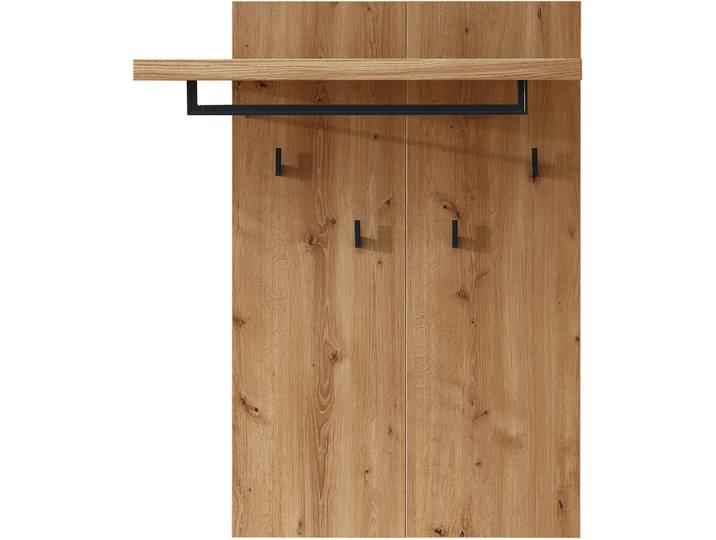 PERLINO Garderobenpaneel II, Material Spanplatte, eichefarbig