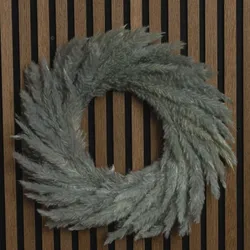 Dekokranz Pampasgras grau/natur – Kranz 45x45 cm
