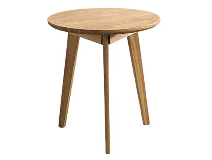 Eiche Massiv Klein Runder Esstisch Küchen- Und Esszimmertische Aus Massivholz Skandinavisch Möbel Mitte des Jahrhunderts Moderner Tisch(Size:Diameter (60cm))
