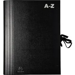 Exacompta Fächermappe 61550B A-Z DIN A4 schwarz