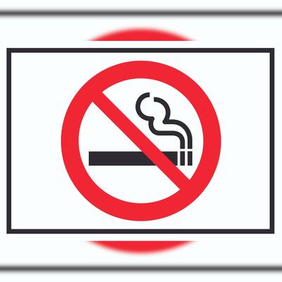 HB-Druck Rauchen verboten Symbol Schild A2 Rückseite selbstklebend