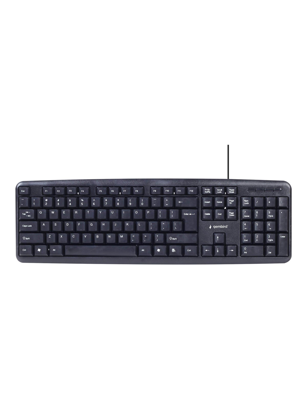 Gembird KBS-UO4-01 - 4-in-1 office kit - keyboard mouse headset and mouse pad set - QWERTY - US - Tastatur-, Maus-, Headset- und Mauspad-Set - Englisch (US) - Schwarz