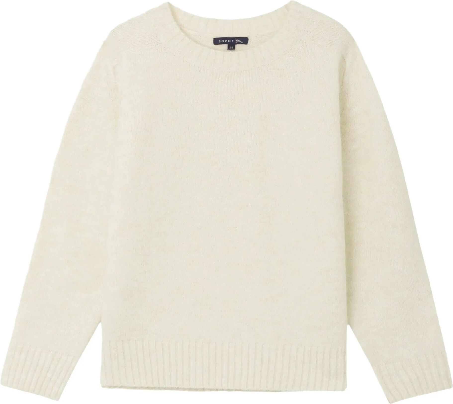 Soeur Pull Envie Alpaga et Laine Mérinos Ecru S / FR 36