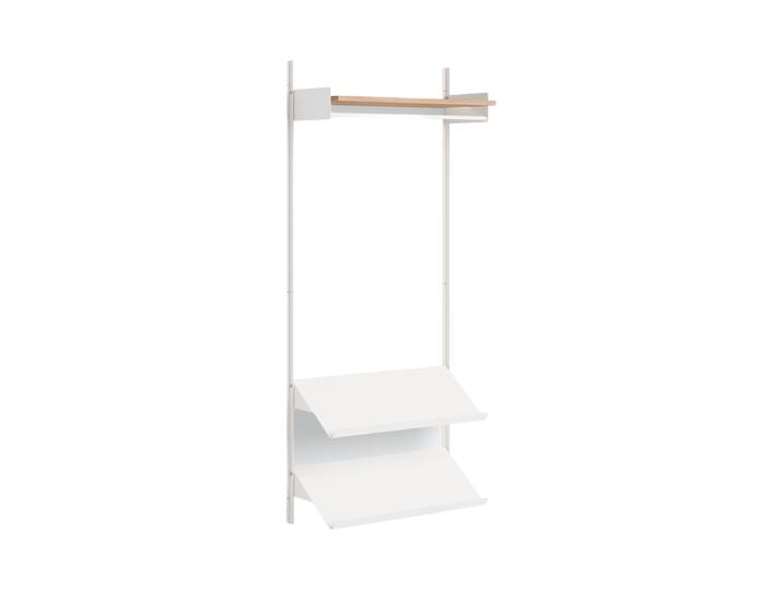 Modulare Design Wandgardarobe „New Works Wardrobe“ Eiche / Weiss
