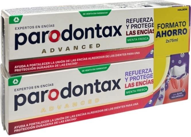 PARODONTAX Advanced Dentífrico Menta Fresca 2x75 ml