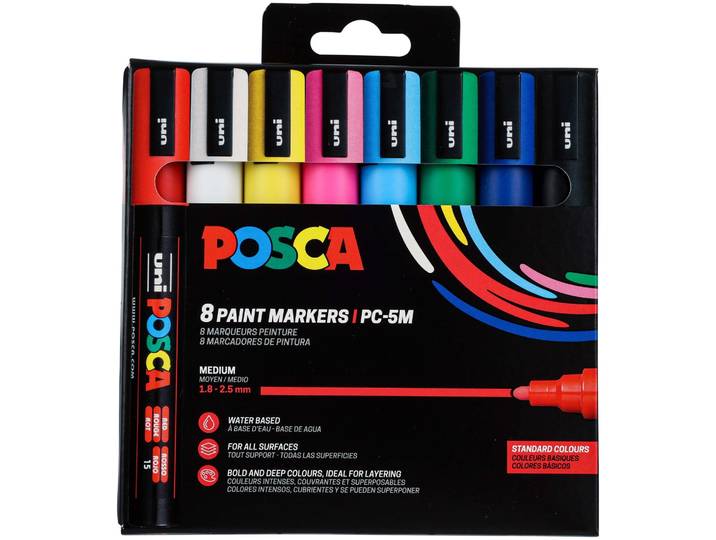 uniposca uni Posca Marker Pc-5M Rundspitze 1.8-2.5mm 8Stk