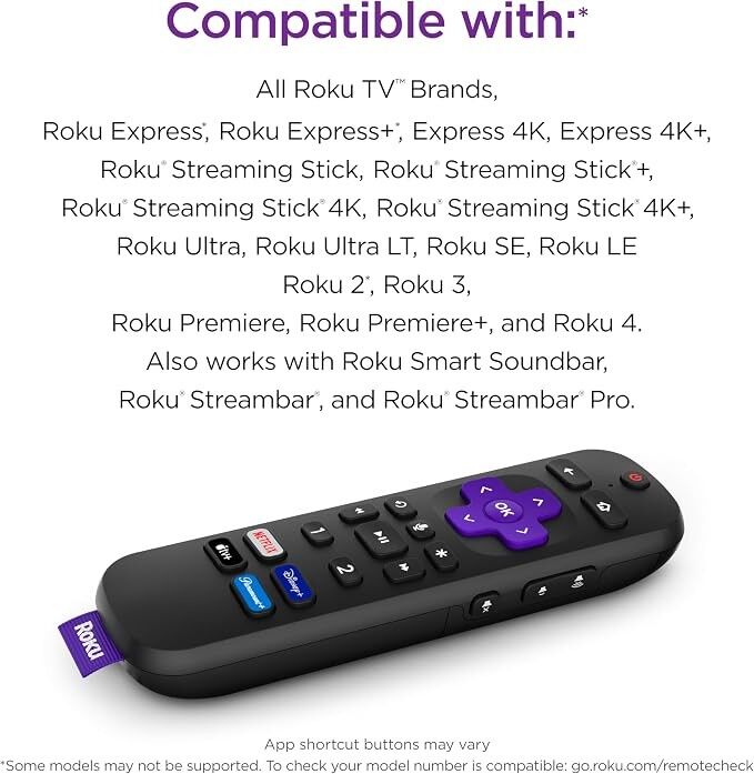 Roku Voice Remote Pro Rechargeable Voice Control Remote
